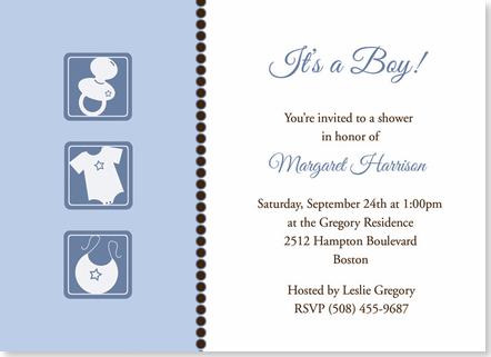 Baby Boy Baby Shower Invitations