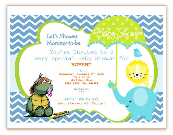 Baby Shpwer Invitation Templates