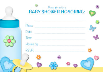 Bbay Shower Invitation Free Simple