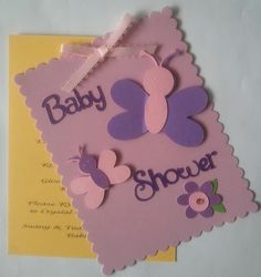 Butterfly Baby Shower Invitations Cute