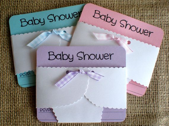 Cheap Baby Shower Invitations Handmade Diaper