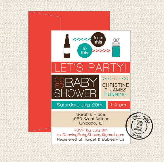 Coed Baby Shower Invitations 2