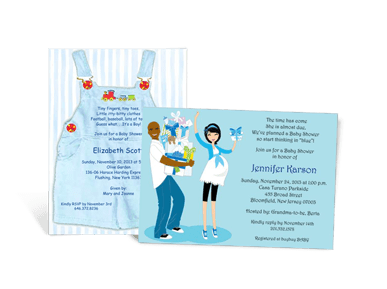 Customized Baby Shower Invitations Couple
