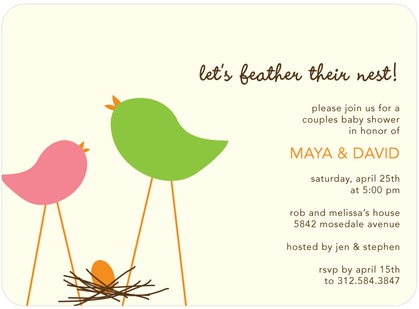 Discount Baby Shower Invitations Feather