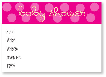Free Printable Baby Shower Invitation Polkadot