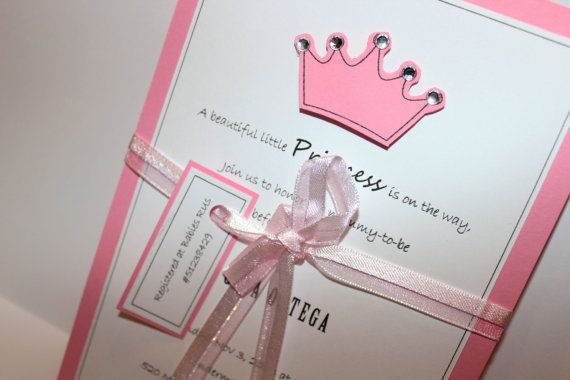 Princess Baby Shower Invitation with the Crown