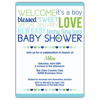 Baby Boy Shower Invitation Wordings