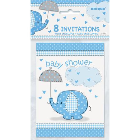 Baby Shower Invitations Walmart Blue