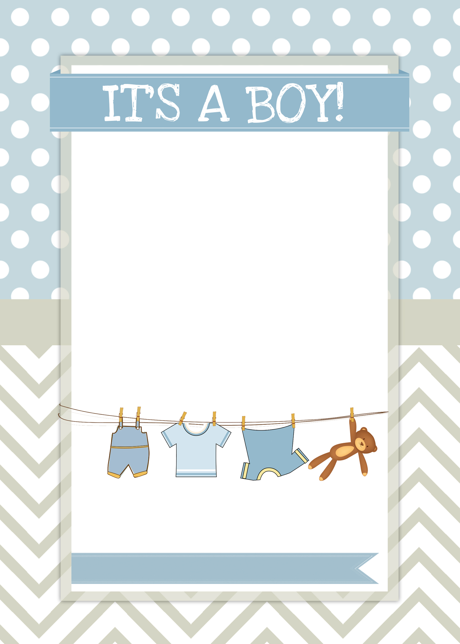 Free Baby Shower Invitation Template for boy