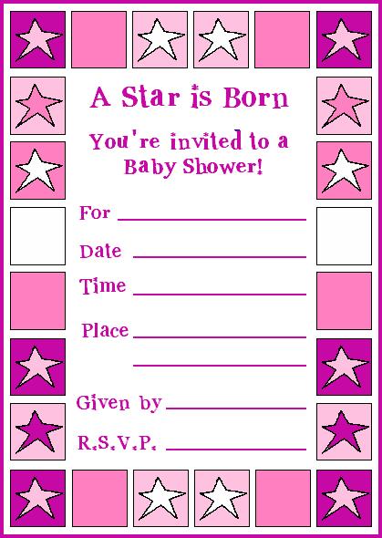 Free Templates for Baby Shower Invitations Printable