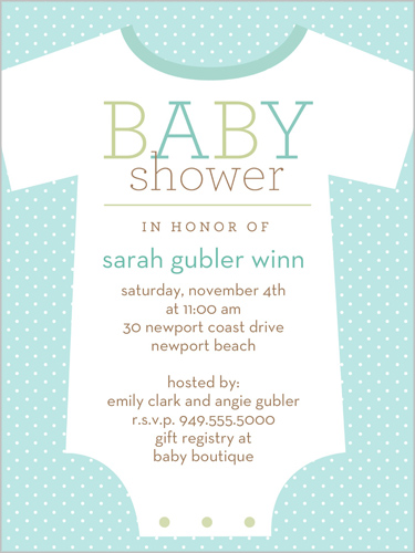 Invitation for A Baby Shower
