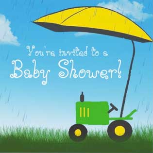 John Deere Baby Shower Invitation