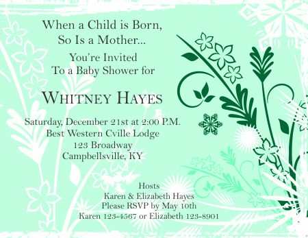 Baby Shower Invitations Templates Word