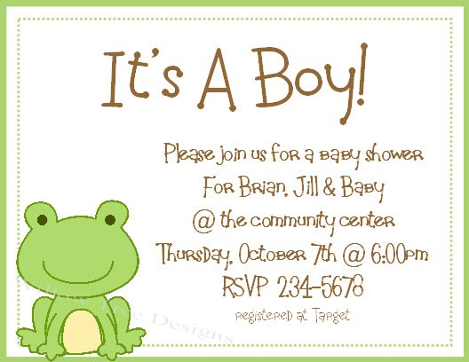 Frog Baby Shower Invitations2