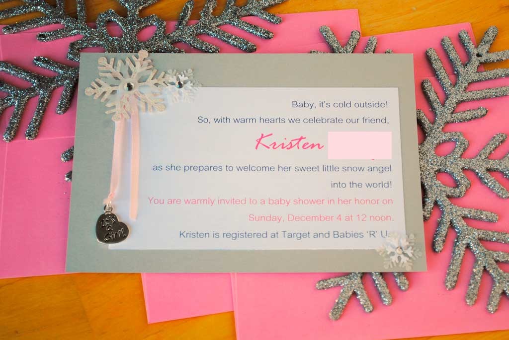 Pink and Grey Baby Shower Invitations2