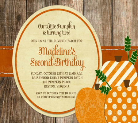Pumpkin Baby Showe Invitation2