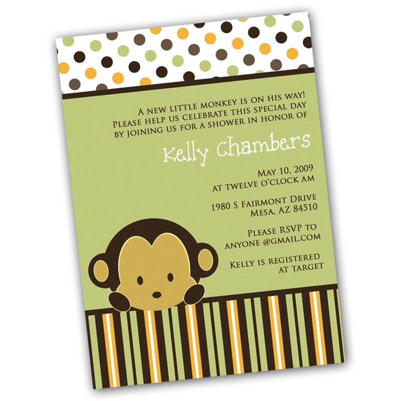 Baby Shower Monkey Invitations2