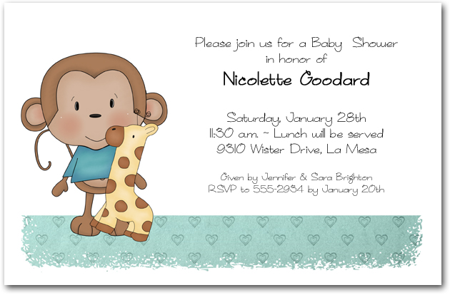 Baby Shower Monkey Invitations3