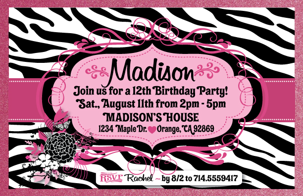 Pinkandblack_zebra_birthday_invitation