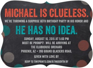 Free Surprise Birthday Party Invitations | Dolanpedia
