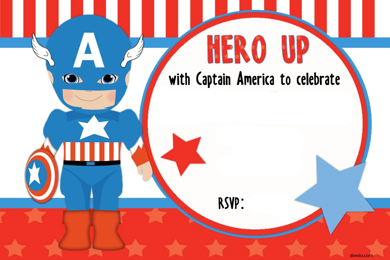 Free-Printable-Captain-Marvel-Birthday-Invitation