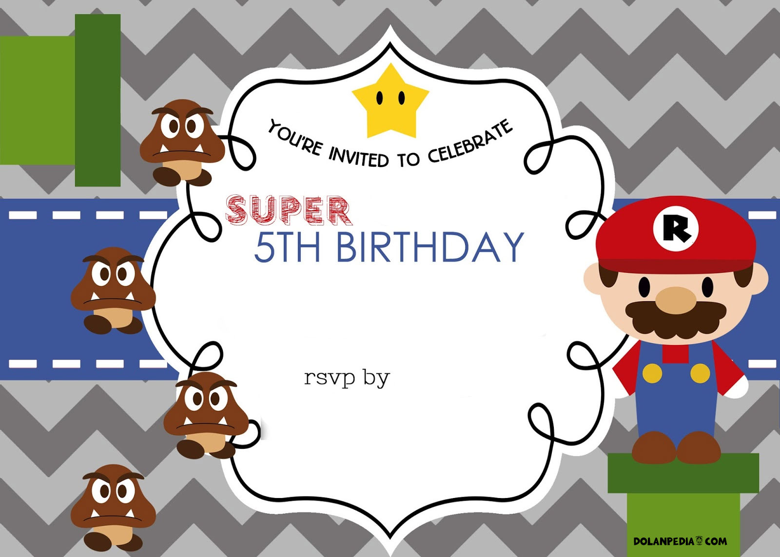 Free-Mario-Bros-5th-Birthday-Invitation-Template