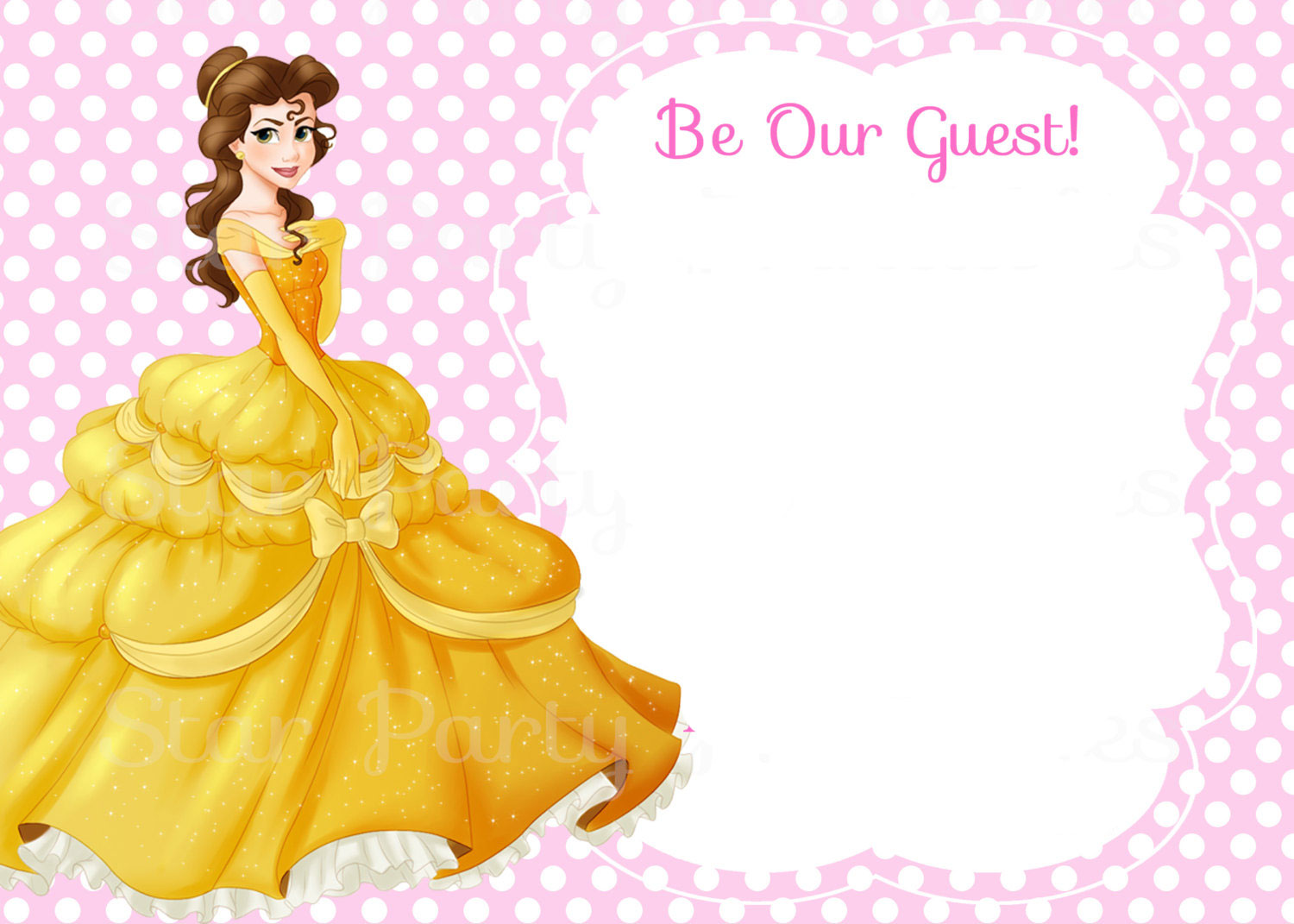 Free-Printable-Belle-Beauty-and-The-Beast-Invitation-Template
