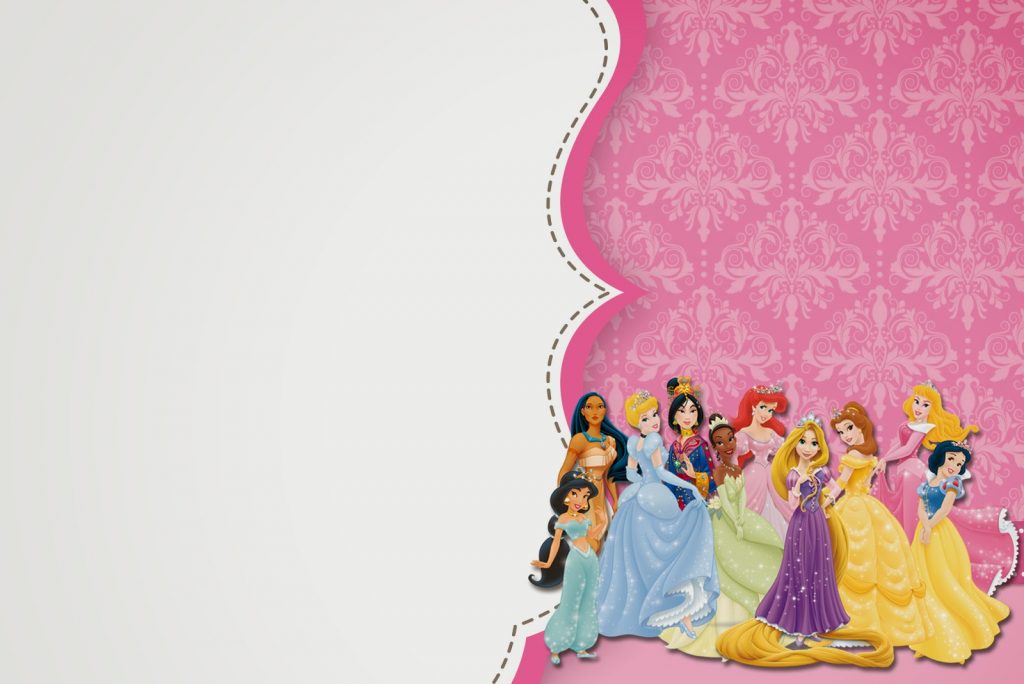 Disney Princess FREE Printable Template | Dolanpedia Invitation Images