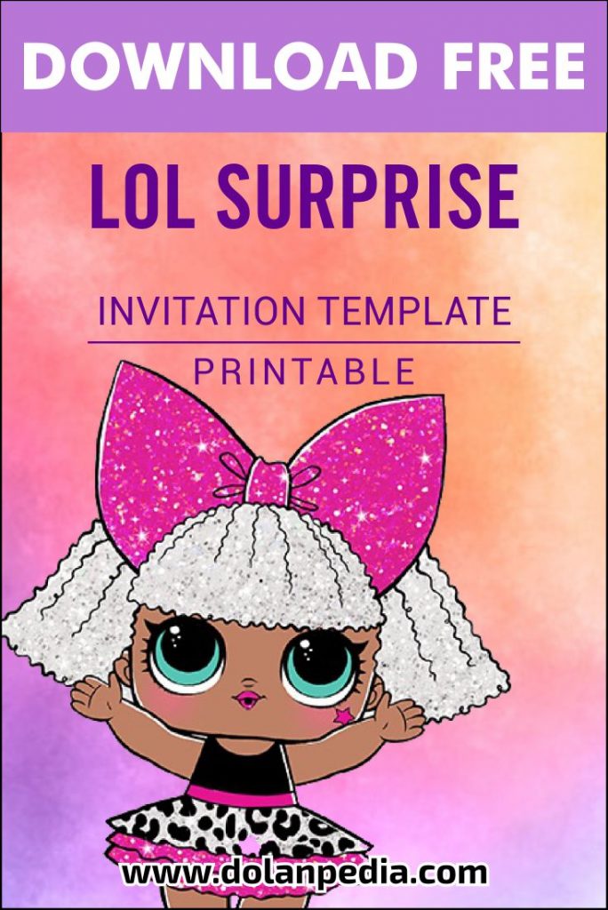 Free Printable LOL Surprise Invitation Templates
