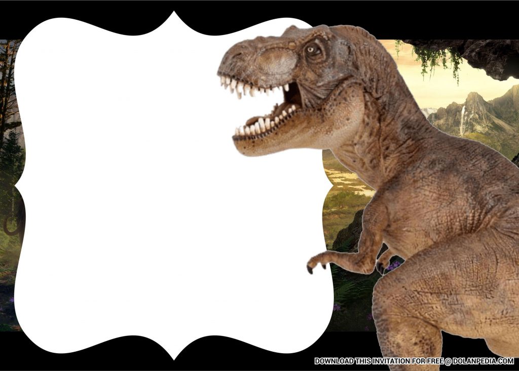 Free Printable Dinosaur Templates With T-rex