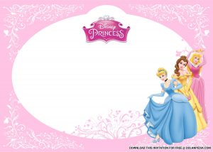 (FREE Printable) – Cute Disney Princess Baby Shower Invitation ...