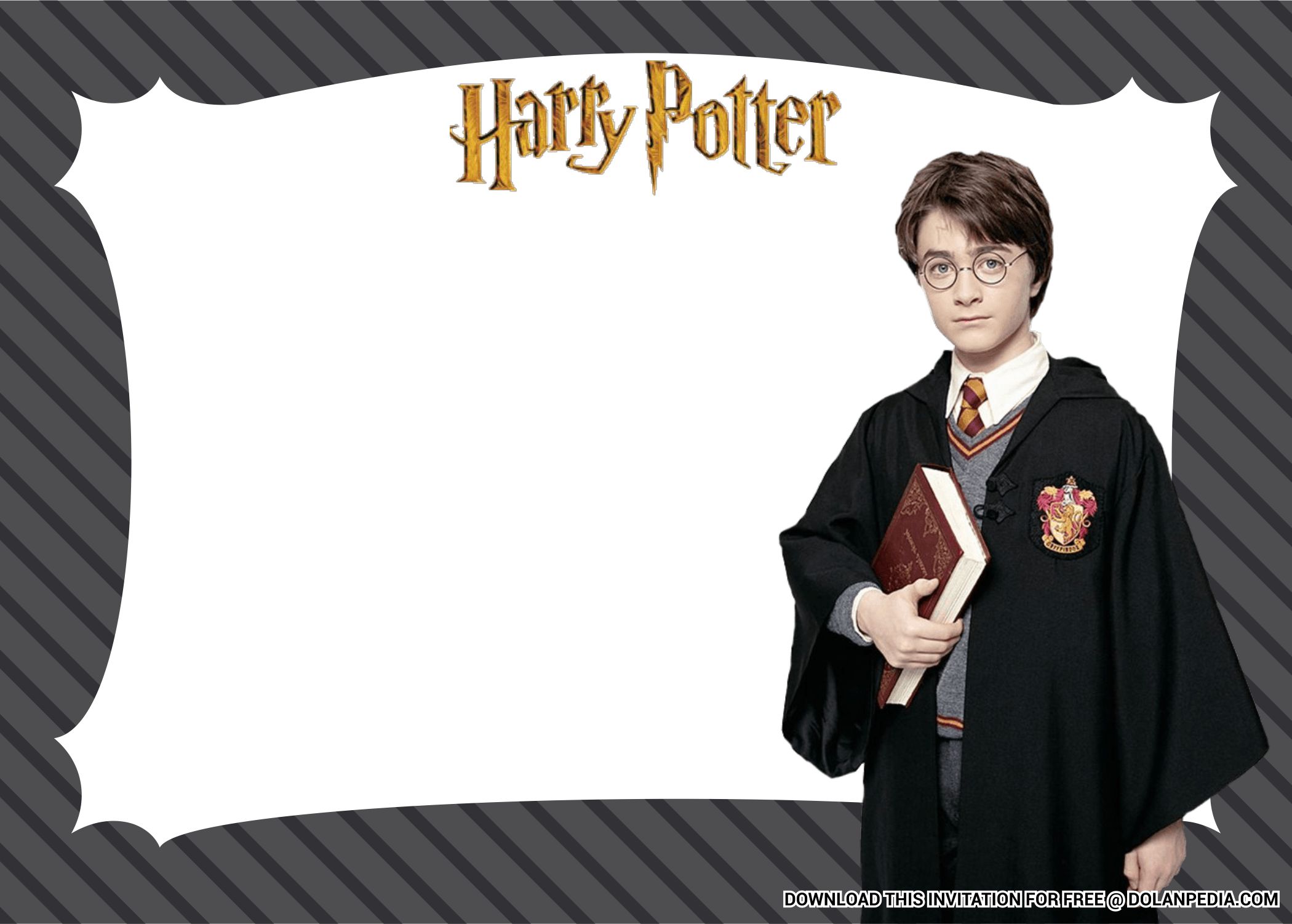 FREE Printable Harry Potter Invitation Templates  Download Hundreds FREE  PRINTABLE Birthday Invitation Templates