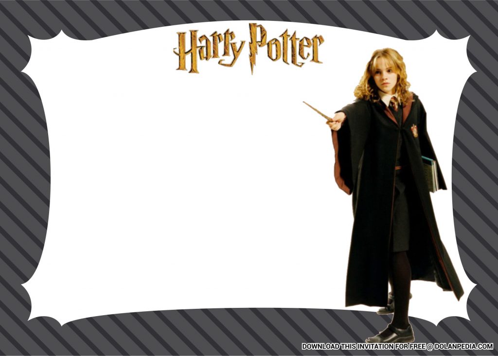 Free Printable Harry Potter Invitation Templates With Magic Stick
