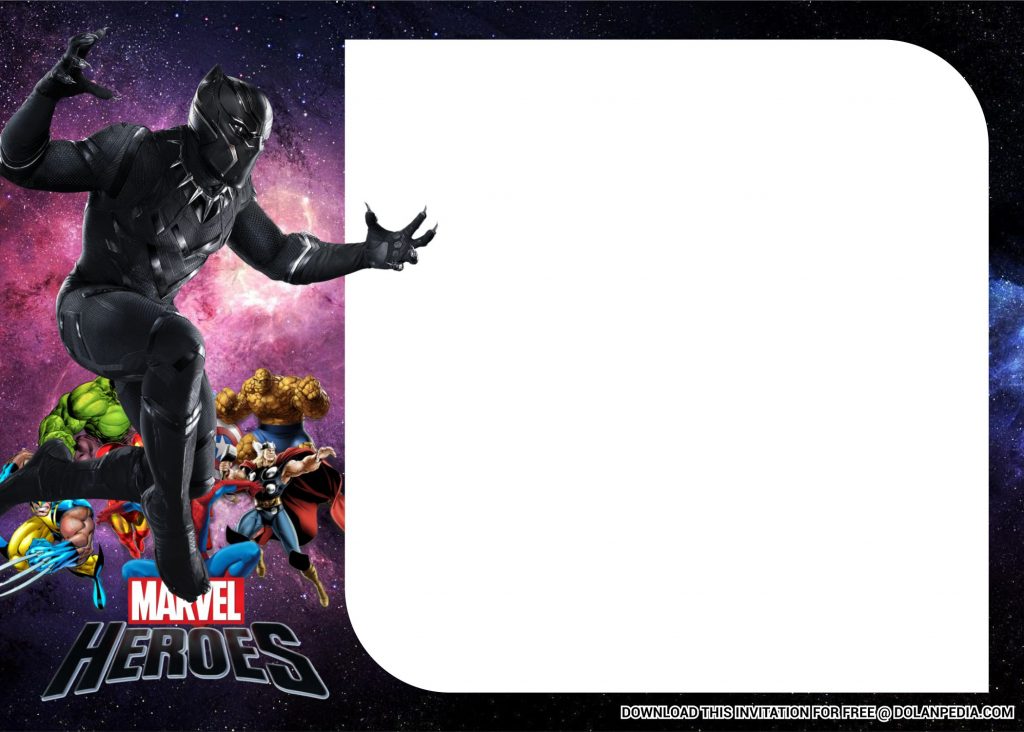 Free Printable Superhero Avenger Templates With Black Panther