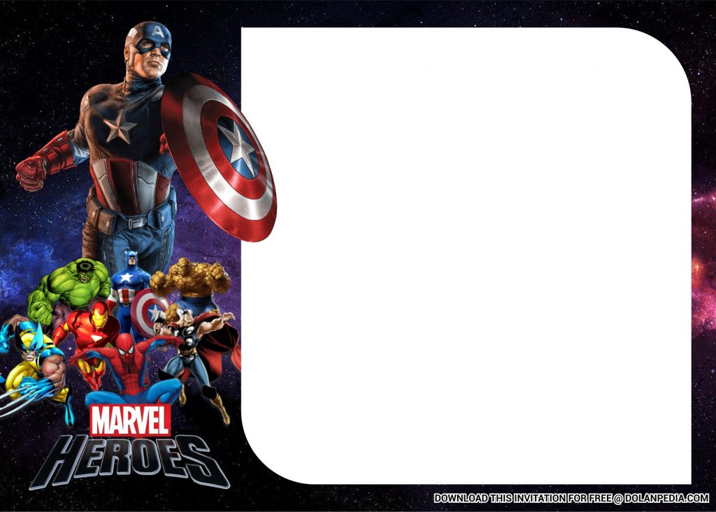 Free Printable Superhero Avenger Templates With Captain America