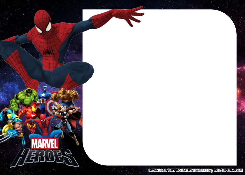 Free Printable Superhero Avenger Templates With Spiderman