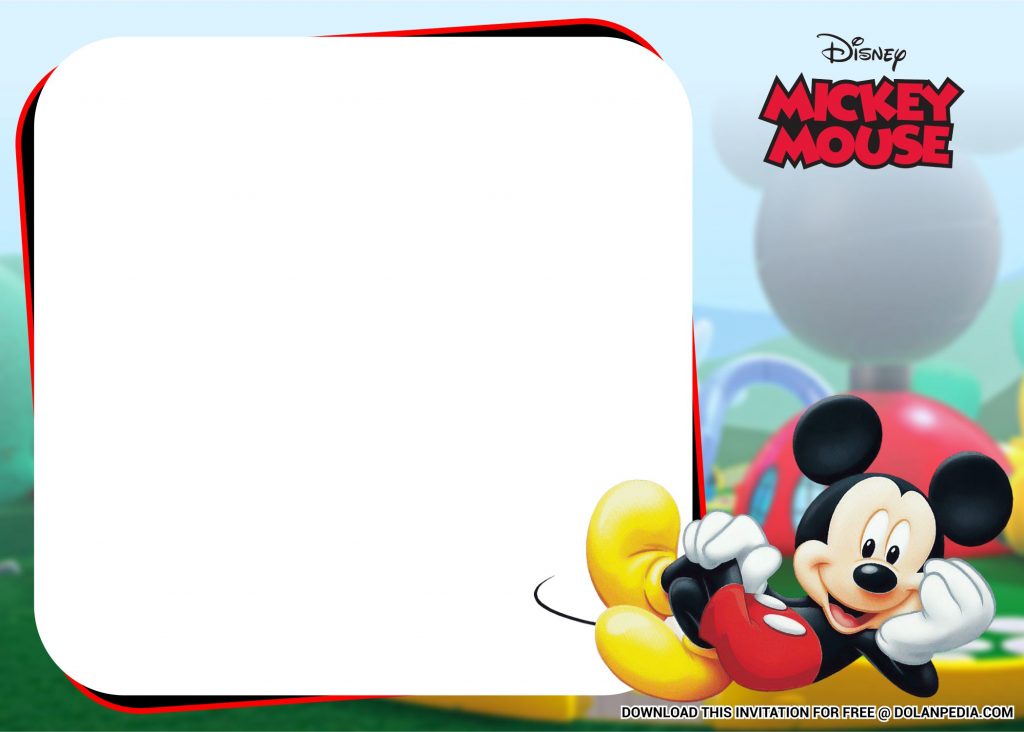 Free Printable Mickey Mouse Invitation Templates