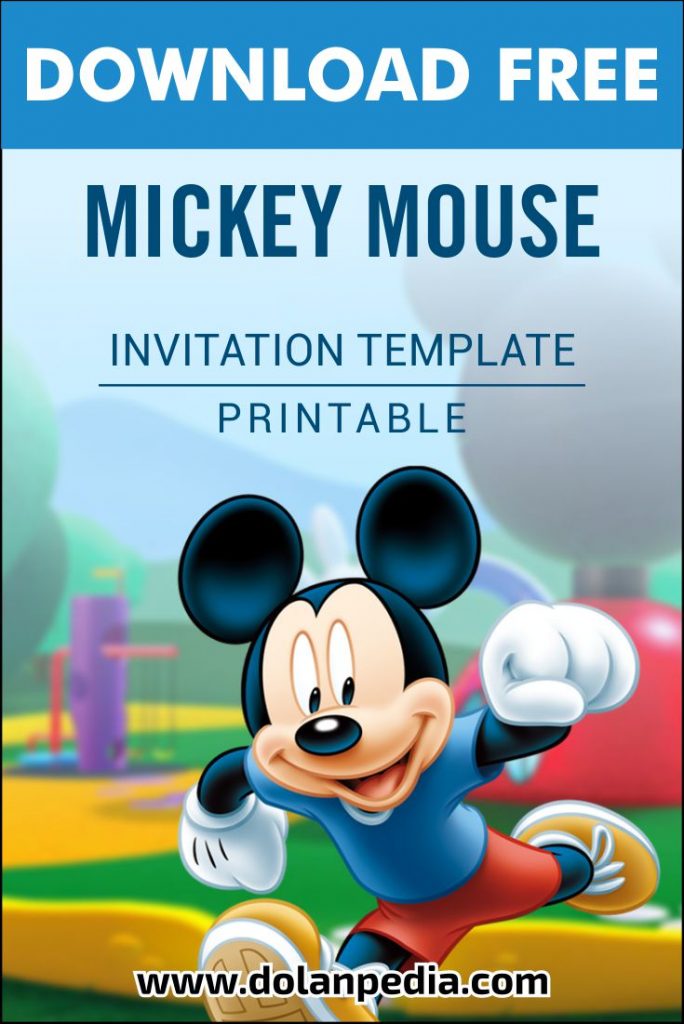 Free Printable Mickey Mouse Invitation Templates