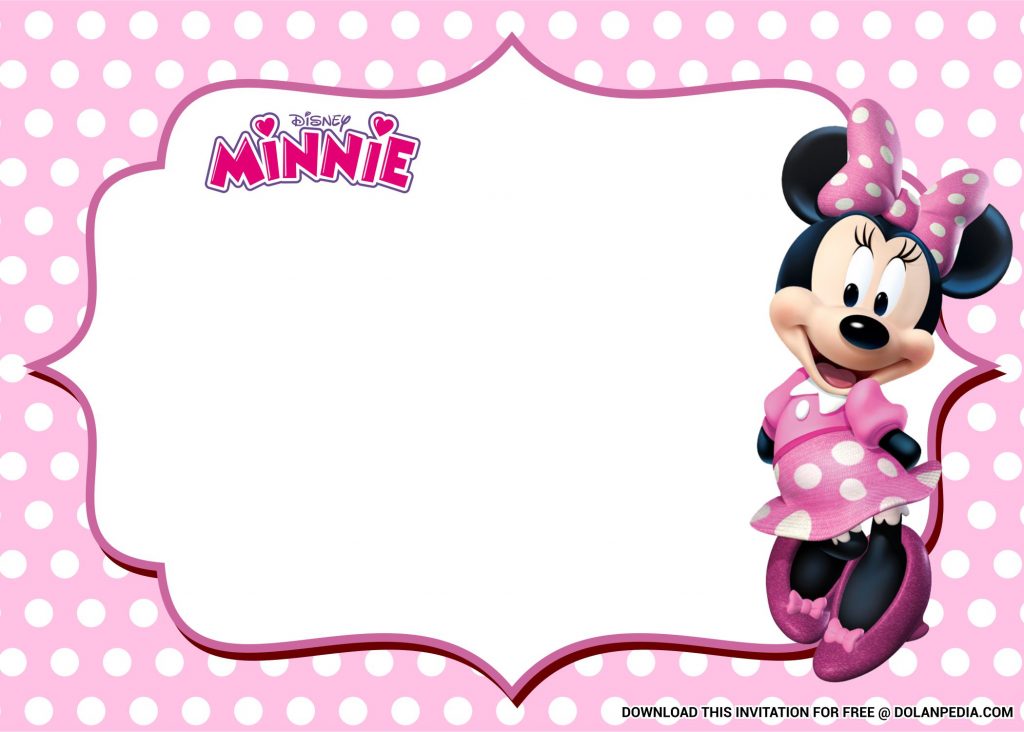 Free Printable Minnie Mouse Templates With Pink Background