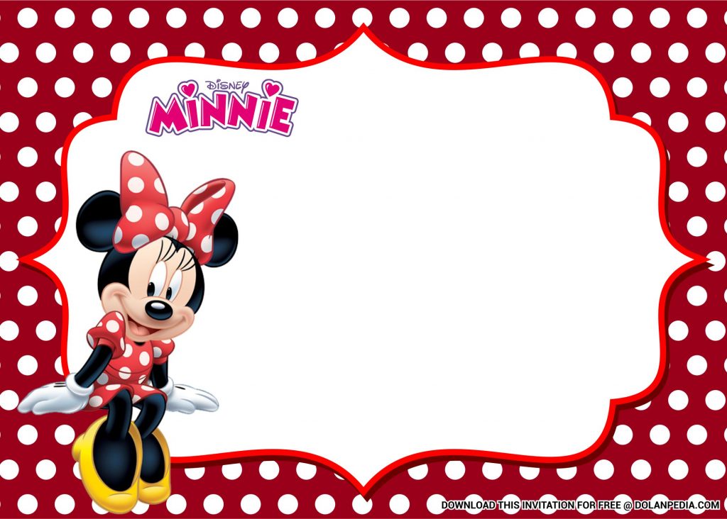 Free Printable Minnie Mouse Templates With Red Background