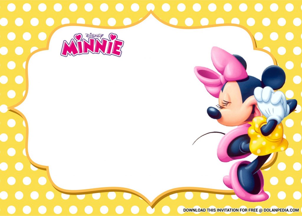 Free Printable Minnie Mouse Templates With Yellow Dress
