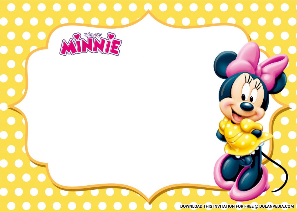 Free Printable Minnie Mouse Templates With Yellow Background