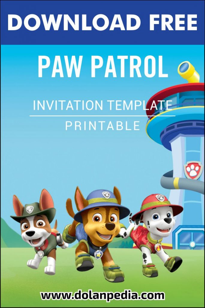 Free Printable Paw Patrol Invitation Templates
