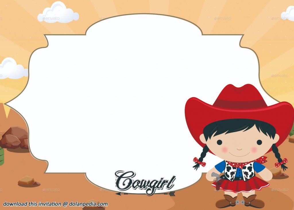 Free Printable Cowgirl Invitation Template | DOLANPedia Invitation