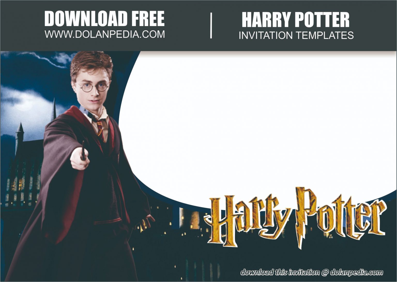 FREE Printable Harry Potter Invitation Templates | Dolanpedia