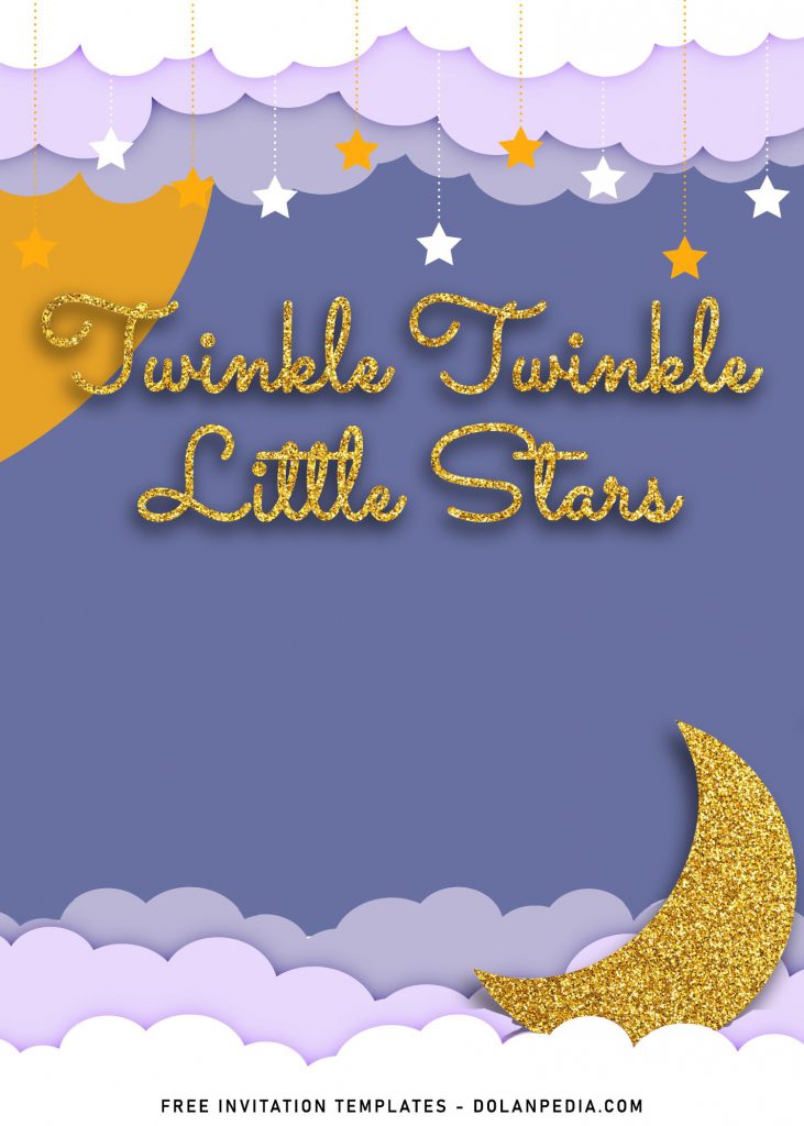 10+ Twinkle Little Stars Birthday Invitation Templates and has portrait design