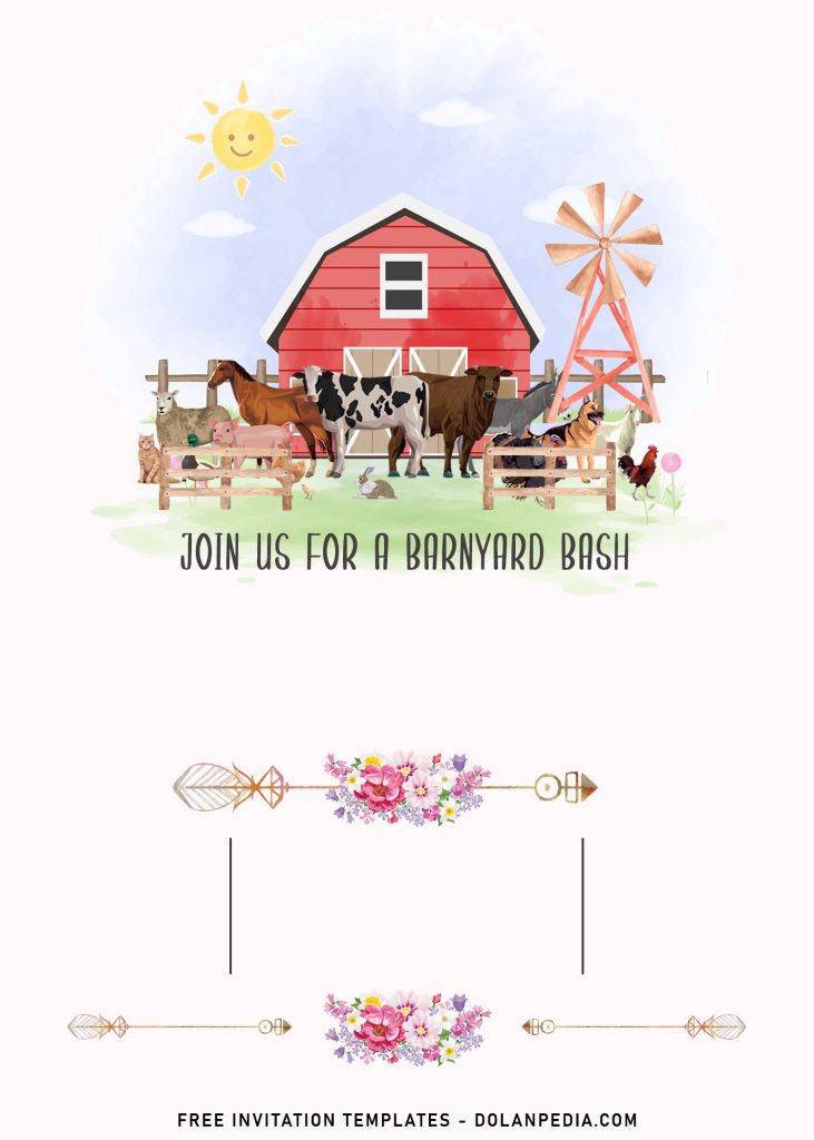 11+ Farm Birthday Invitation Templates For Your Kid's Birthday Party and has horse