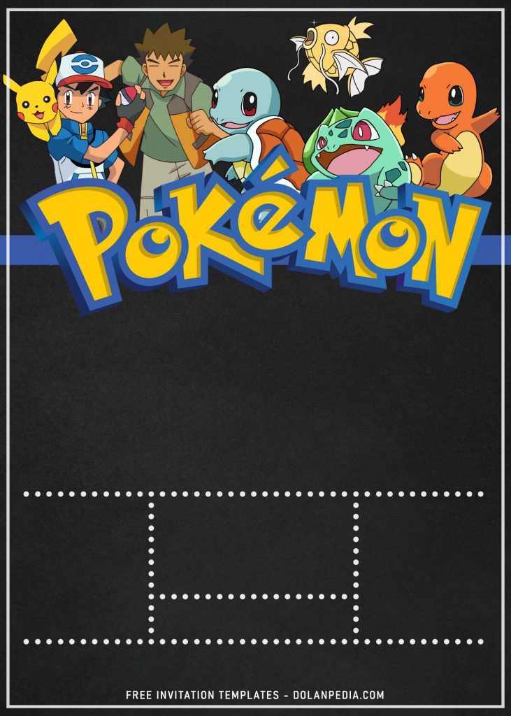 11+ Pokemon Birthday Invitation Templates For Your Kid's Birthday Bash and has Squirtle