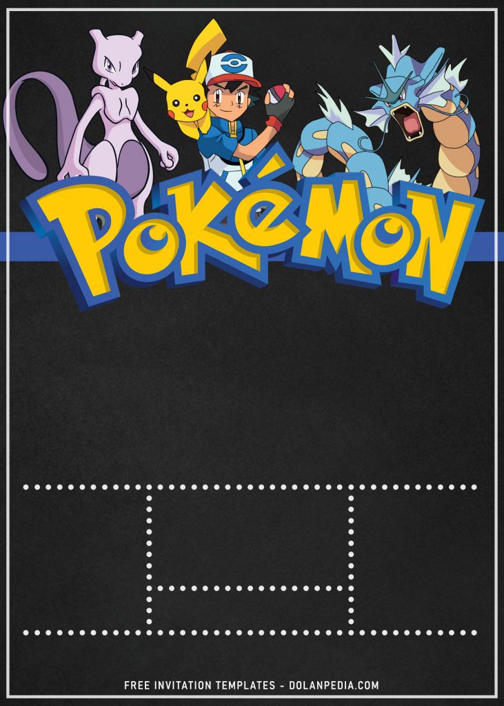11+ Pokemon Birthday Invitation Templates For Your Kid's Birthday Bash and has Mewtwo 