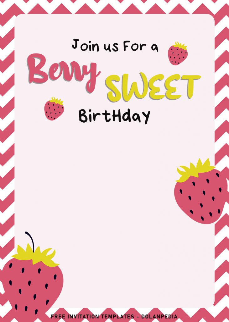 8+ Berry Sweet Birthday Invitation Templates and has 